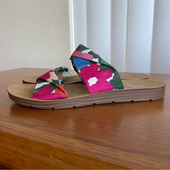 Corkys With a Twist Floral Slide Sandals Size 9 - Picture 3 of 15